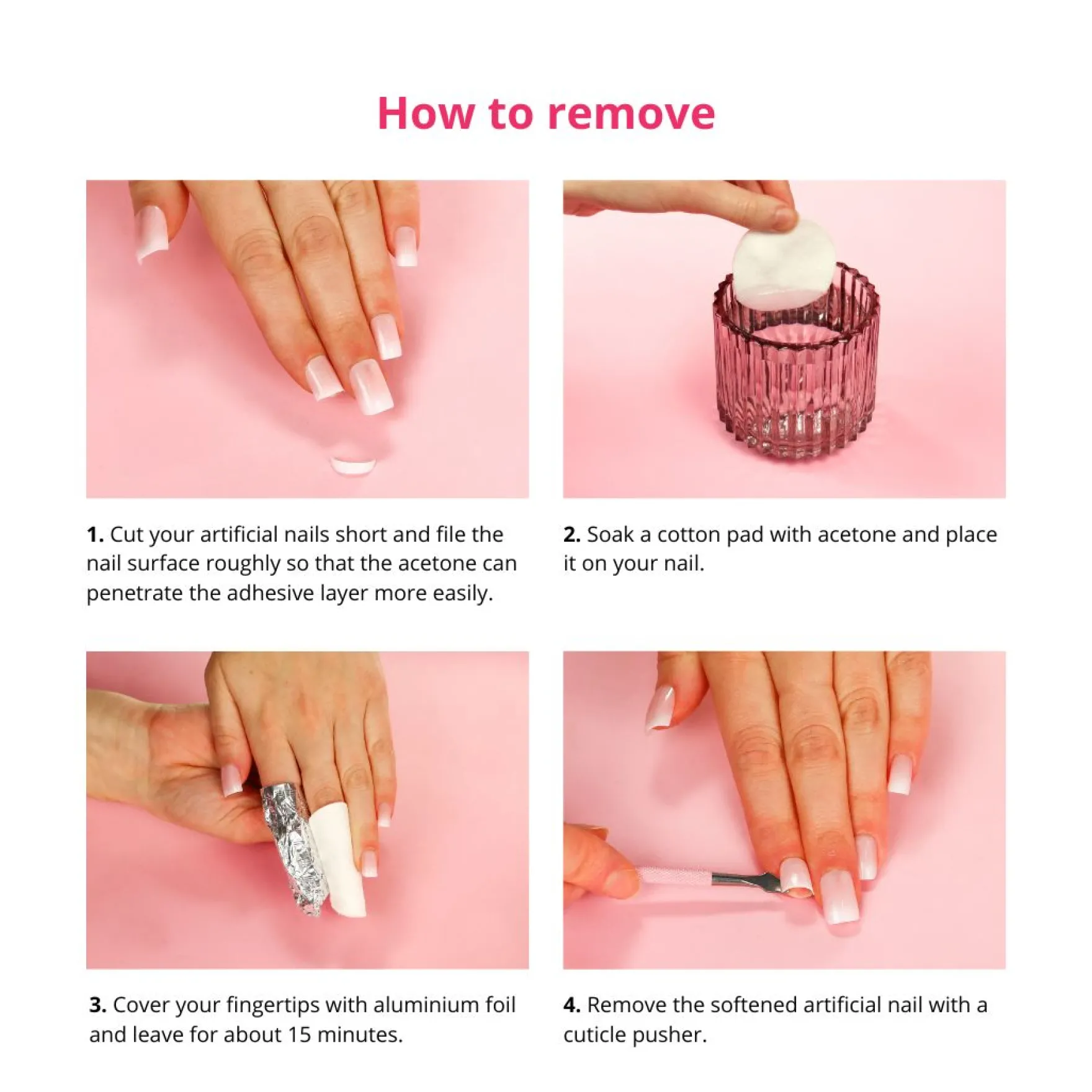 24 pcs Press On Nails Glazed Donut