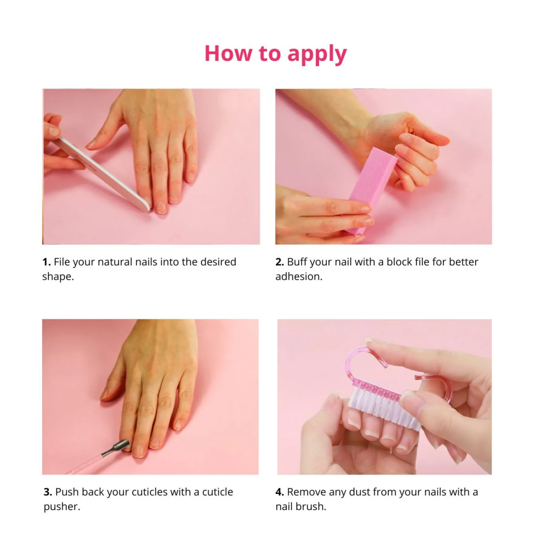 24 pcs Press On Nails Polka Dots