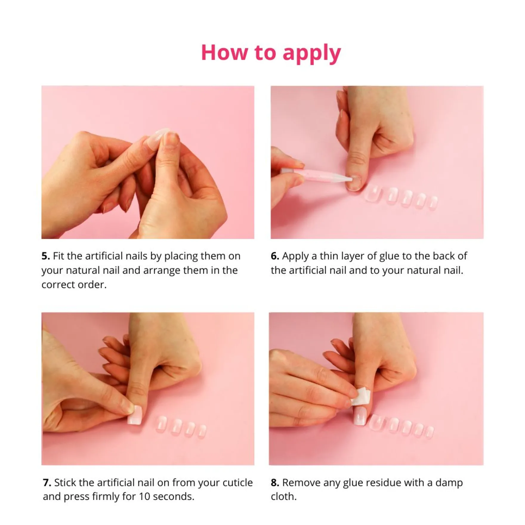 24 pcs Press On Nails Polka Dots