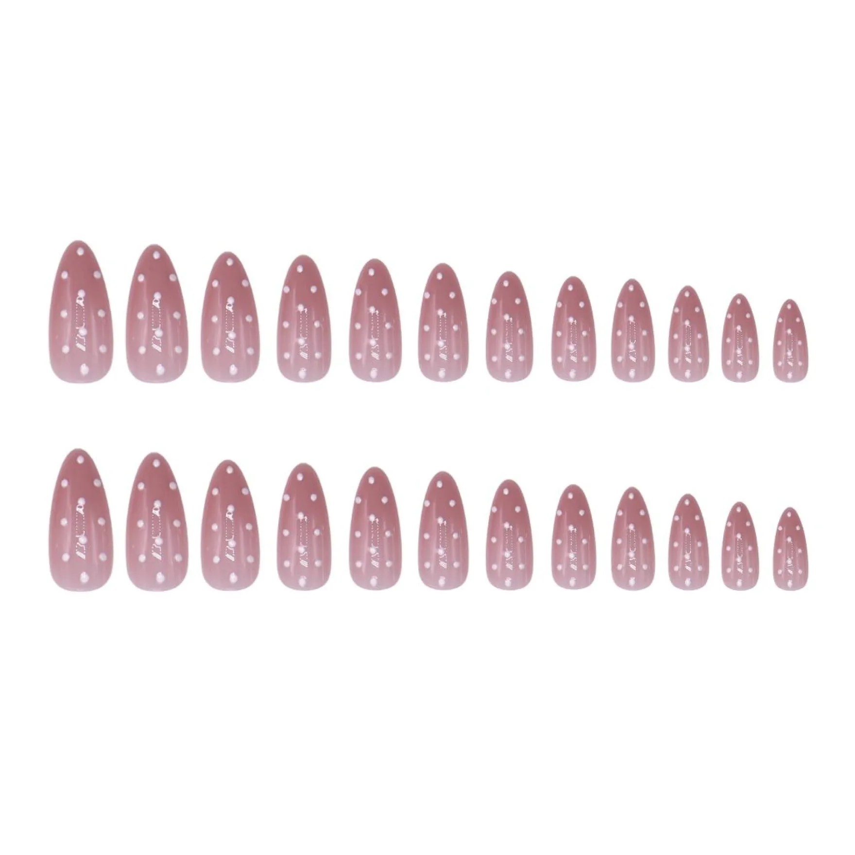 24 pcs Press On Nails Polka Dots