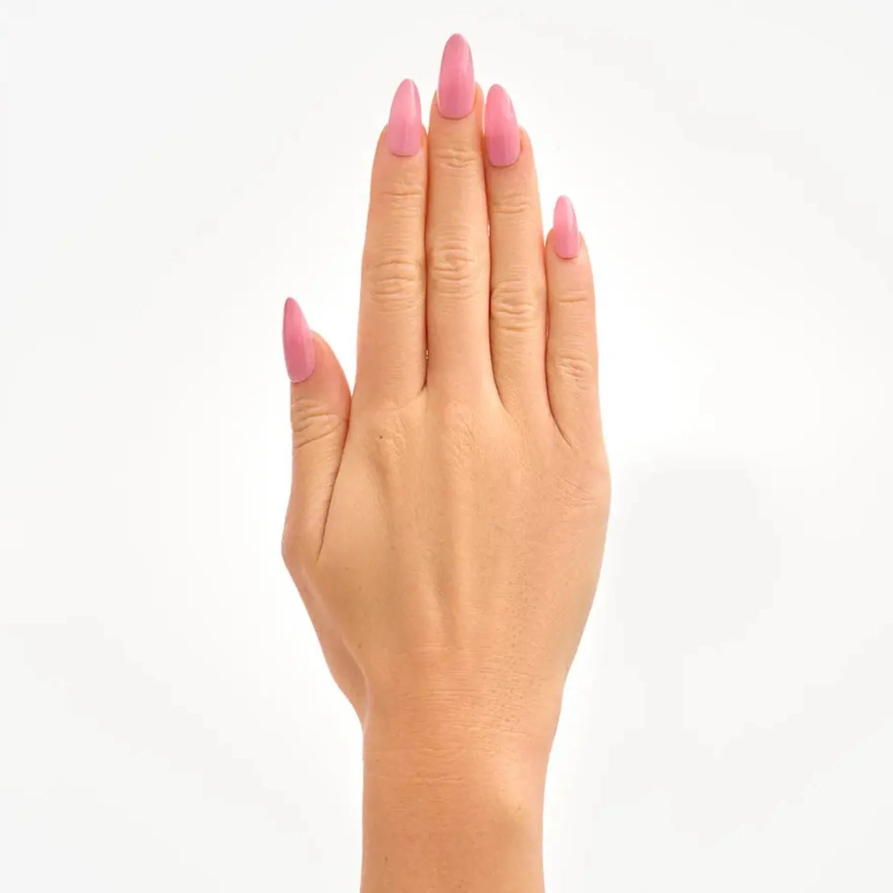 Almond Blush Pink Acrylic Nails