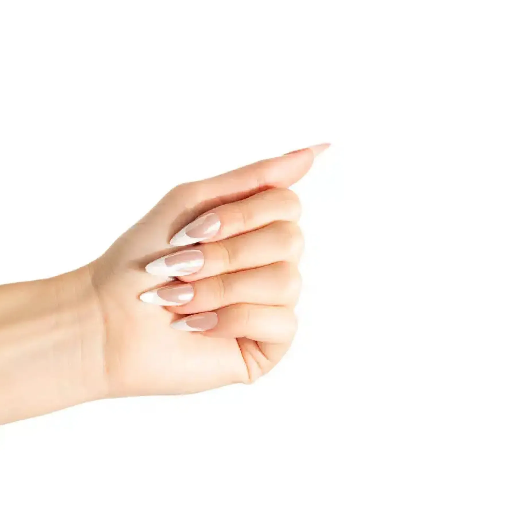 Almond Natural French Glaze Nails