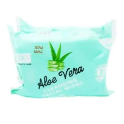 Aloe Vera Facial Wipes Twin Pack
