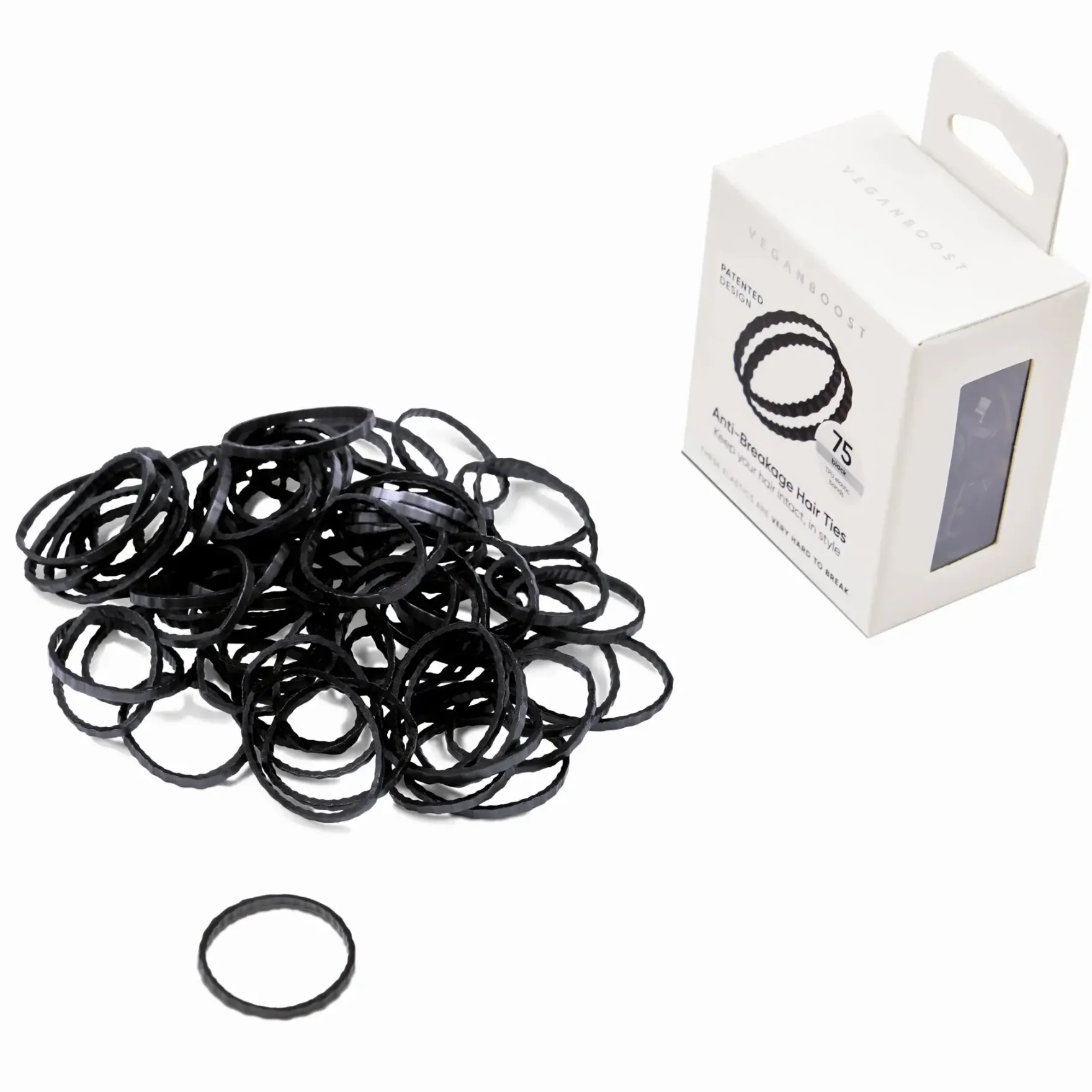 Anti Breakage Hair Ties Black