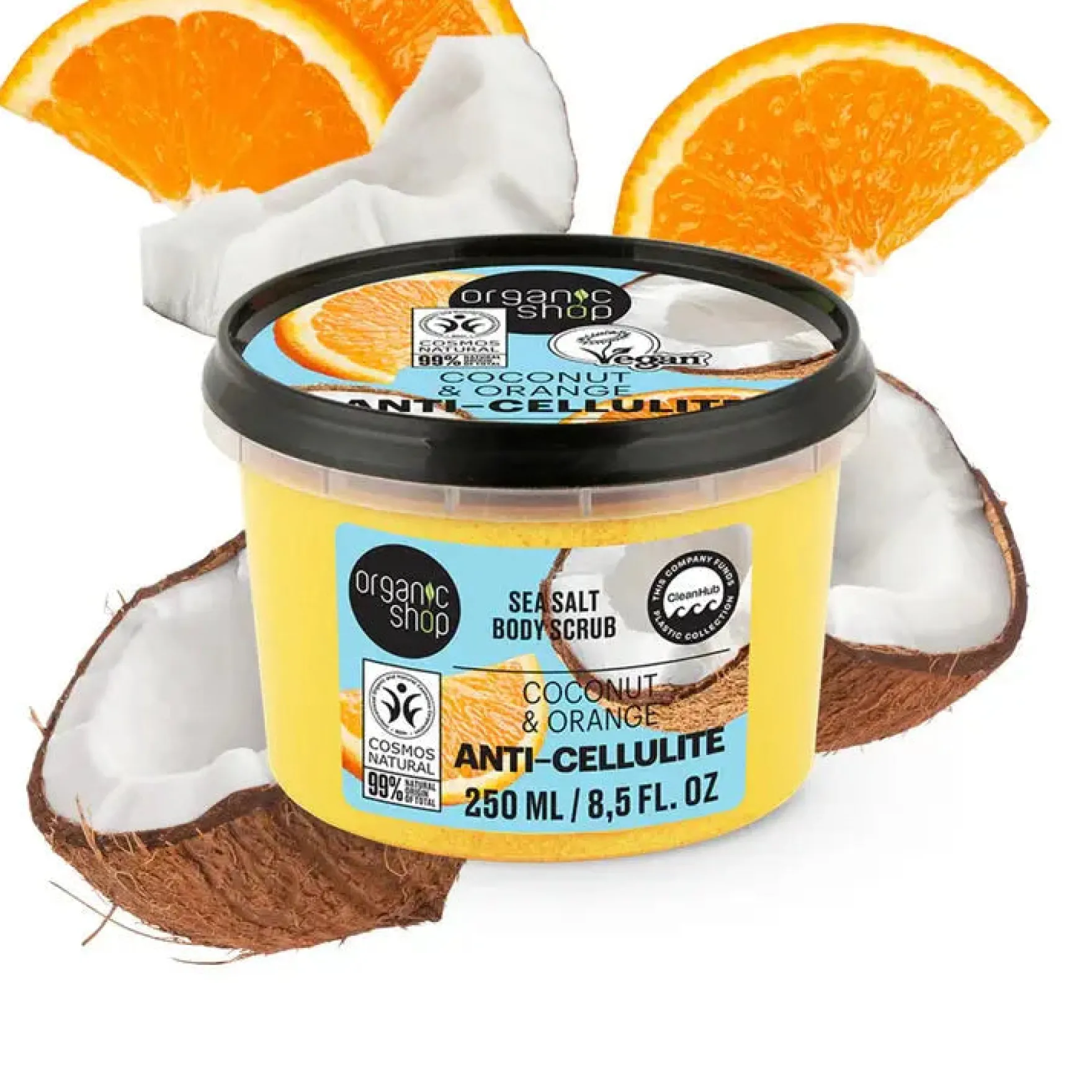 Anti-Cellulite Sea Salt Body Scrub Coconut & Orange