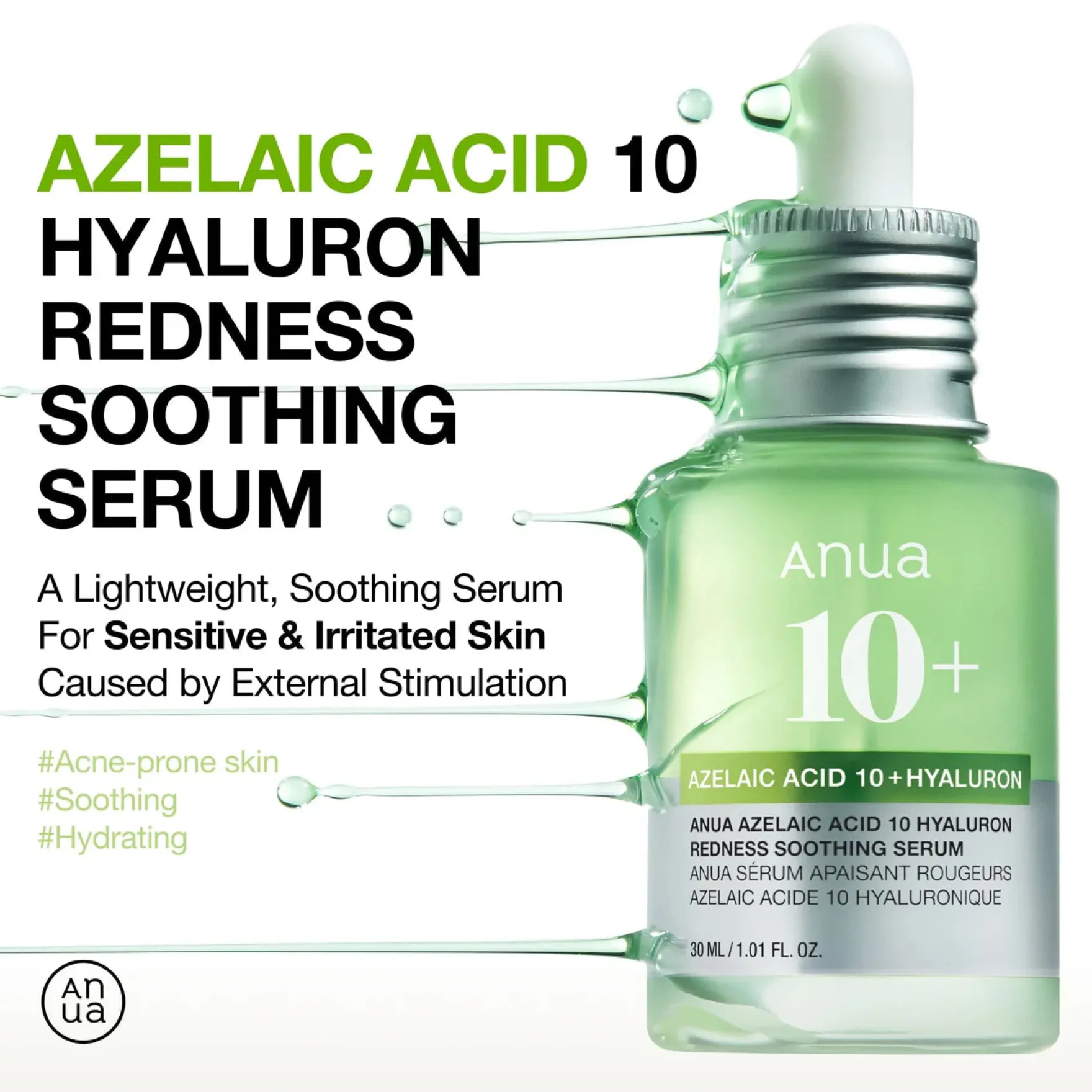 Azelaic Acid 10 Hyaluron Redness Soothing Serum