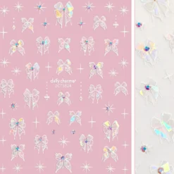 Bejeweled Nail Art Sticker Dreamy Ribbon Bows