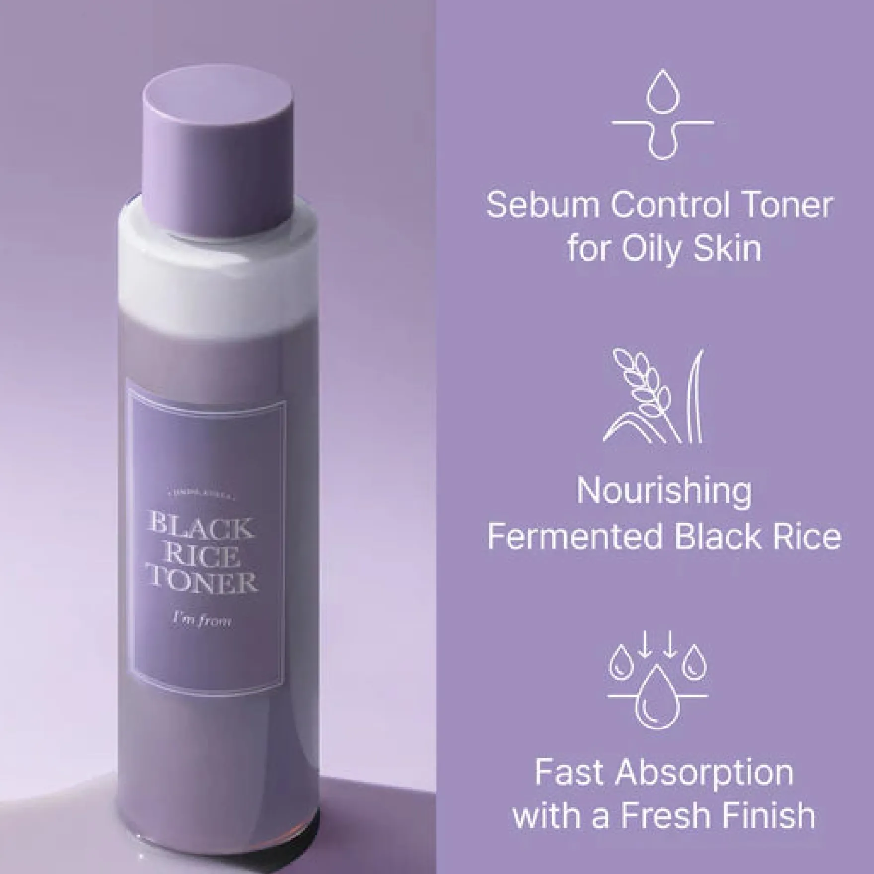 Black Rice Toner 150 ml.