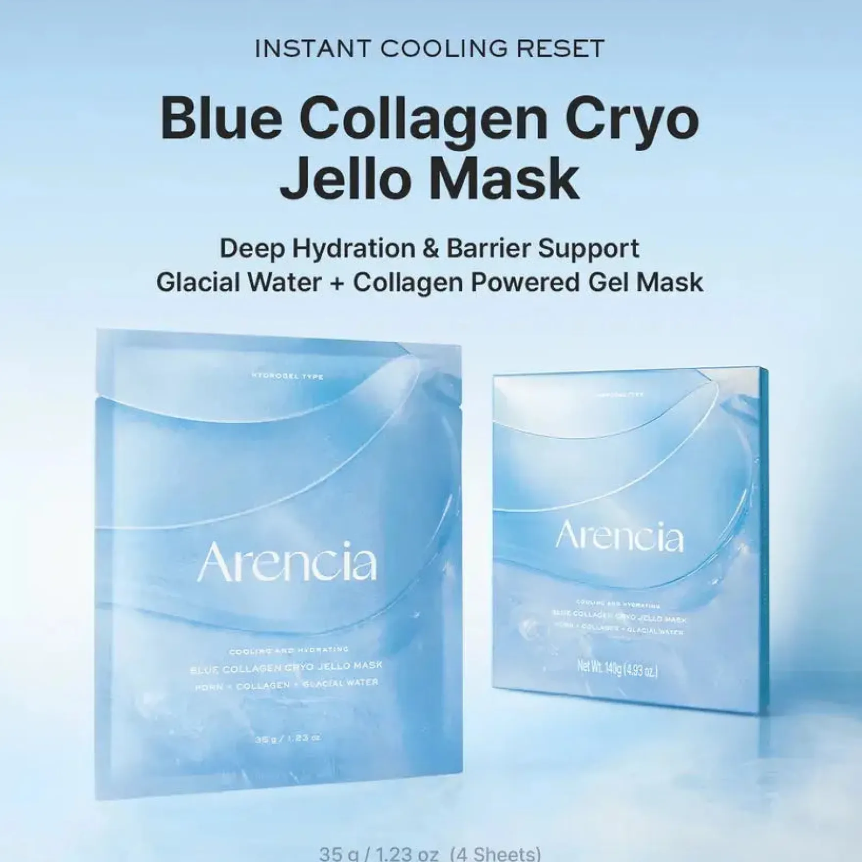 Blue Collagen Cyro Jello Mask 4-Pack