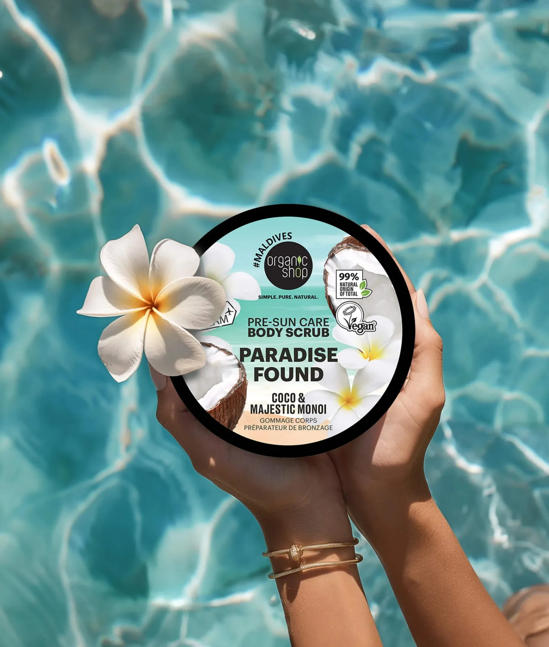 Body Scrub Paradise Found Pre-Sun Care Coco & Majestic Monoi