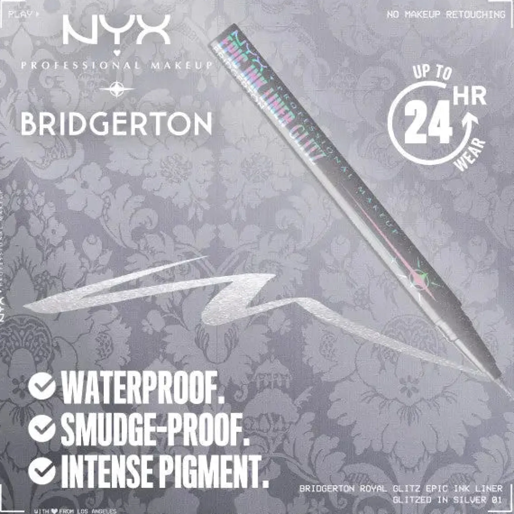 Bridgerton Epic Ink Liner Glitz 01 Glitzed In Silver