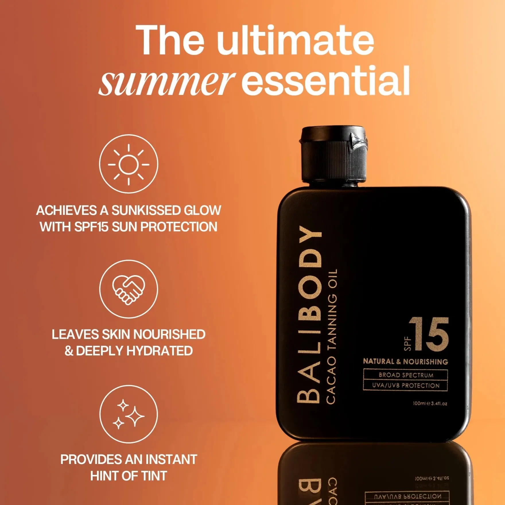 Cacao Tanning Oil SPF15