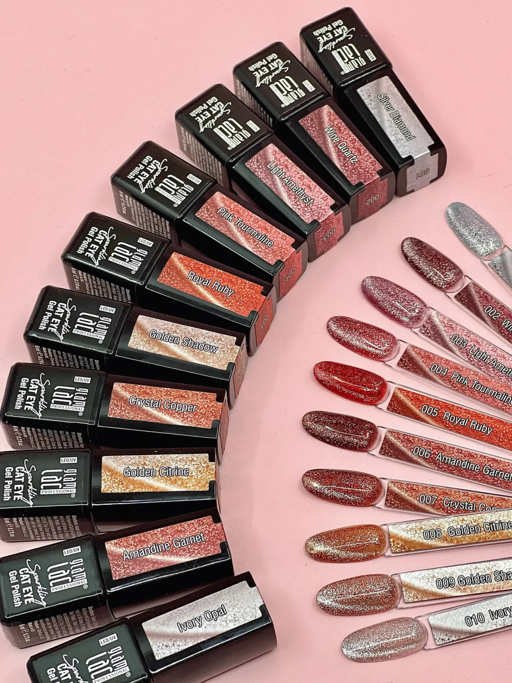 Cat Eye Gel Polish Sparkling Ivory Opal