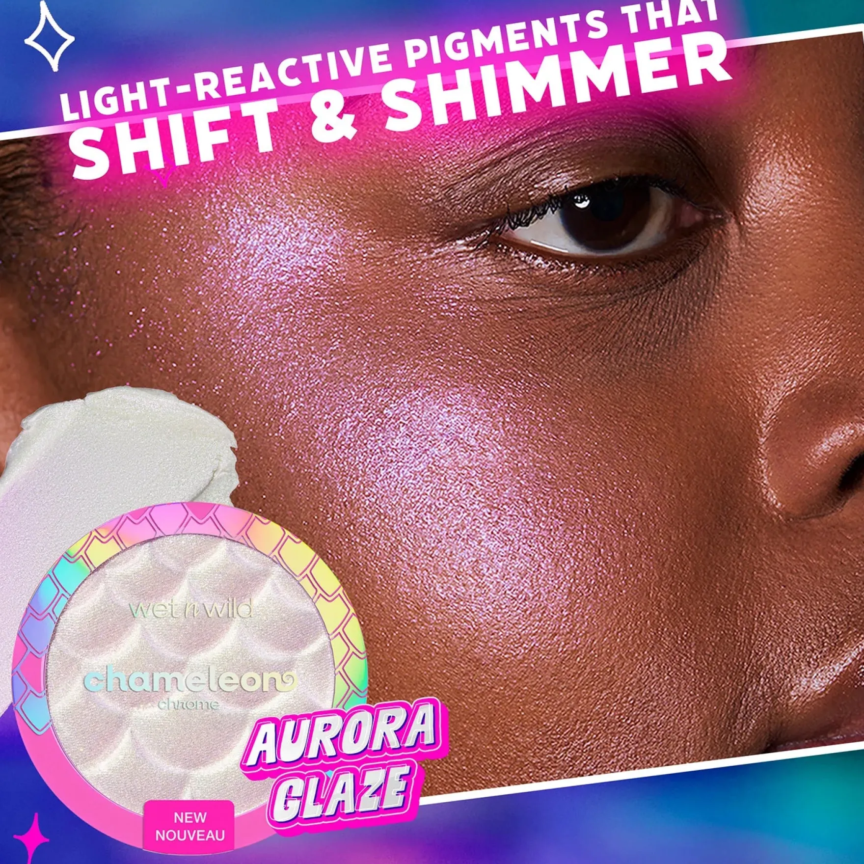 Chameleon Chrome Highlighter Aurora Glaze
