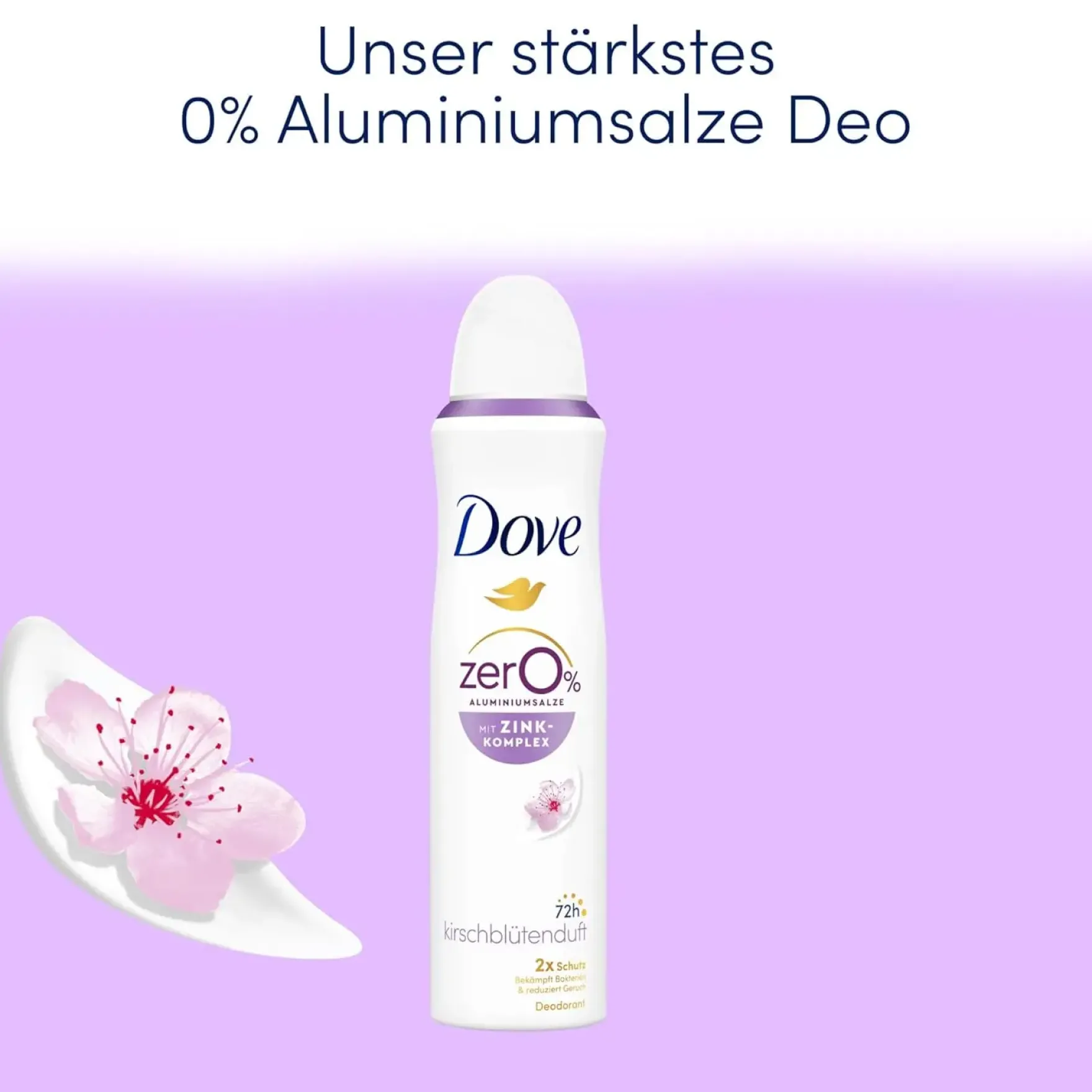Cherry Blossom Scent Deodorant Spray with Nourishing Zinc Complex