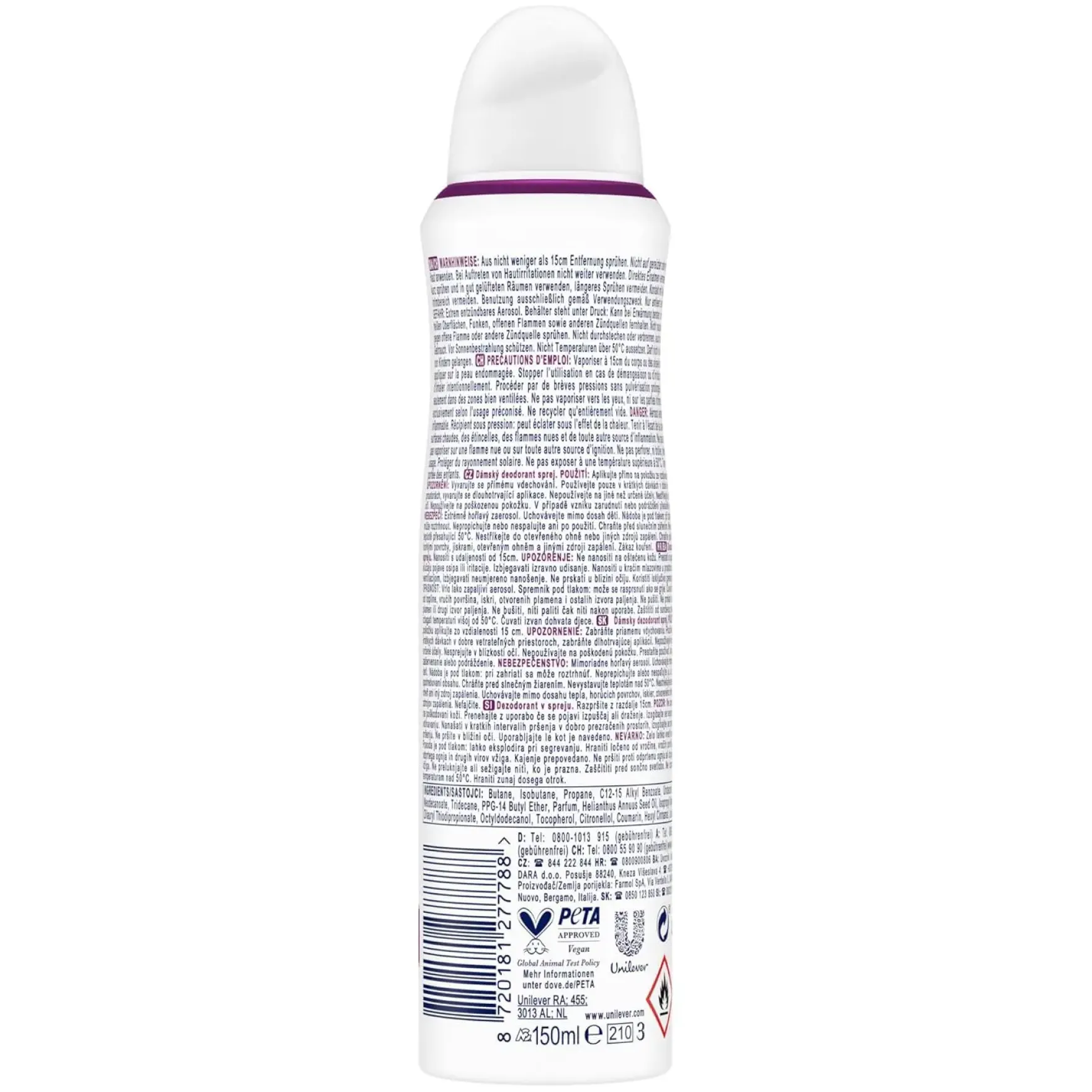 Cherry Blossom Scent Deodorant Spray with Nourishing Zinc Complex