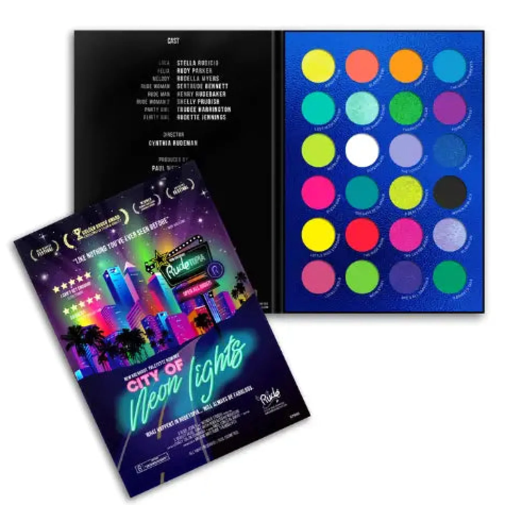 City of Neon Lights 24 Vibrant Pigment & Eyeshadow Palette