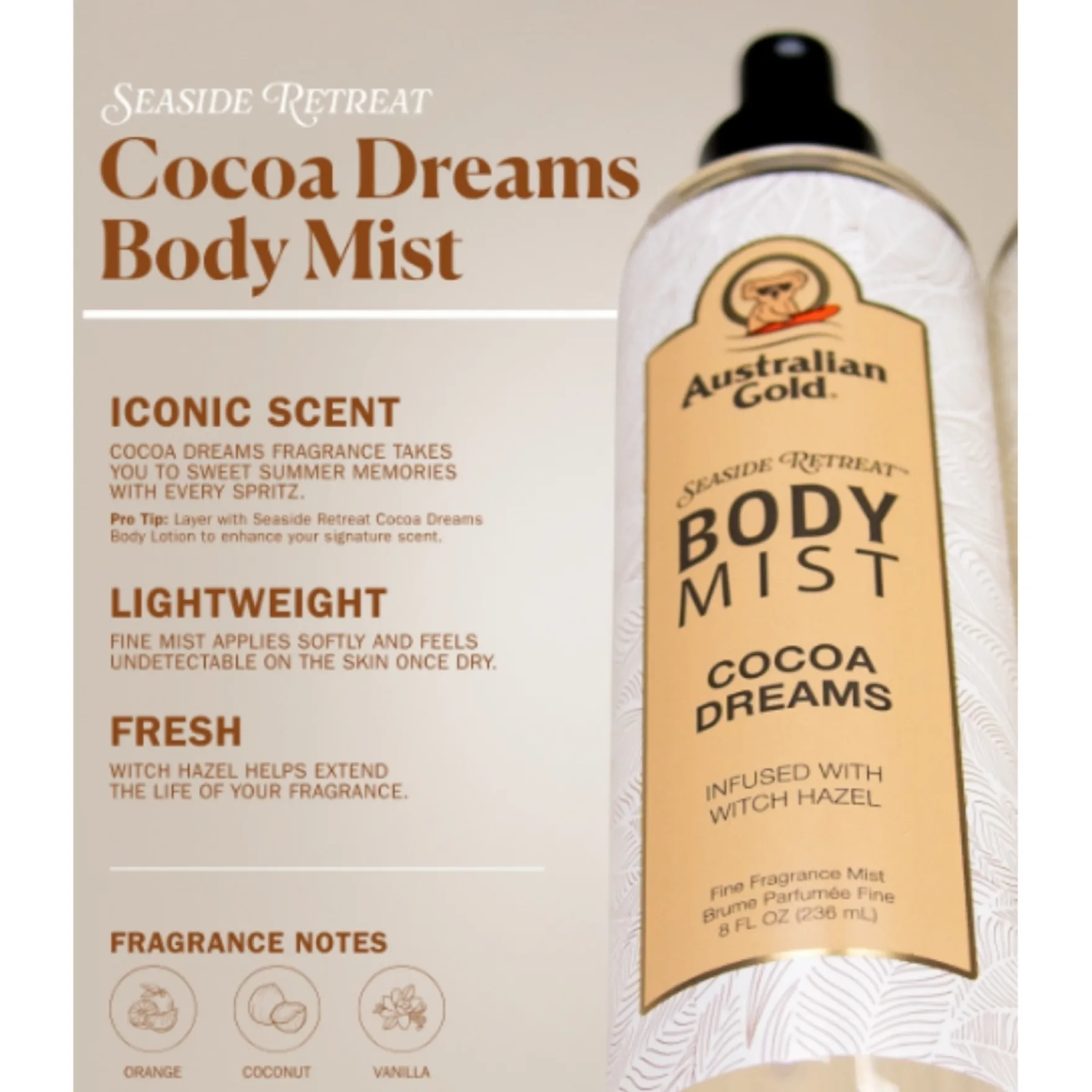 Cocoa Dreams Body Mist