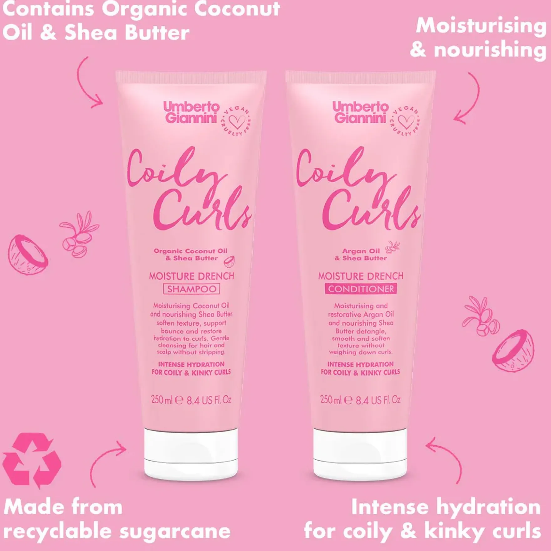 Coily Curls Moisture Shampoo Sulphate Free