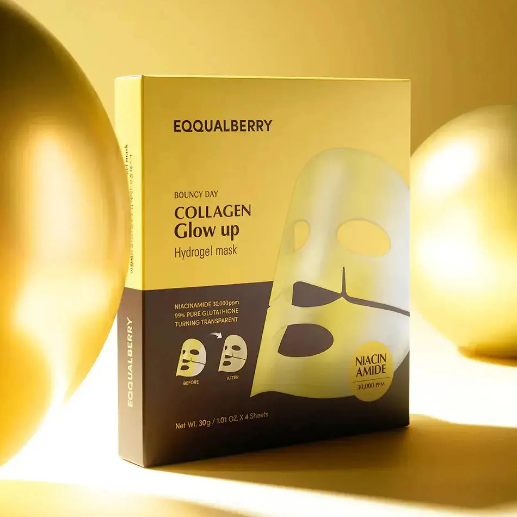 Collagen Glow Up Hydrogel Mask 4-Pack