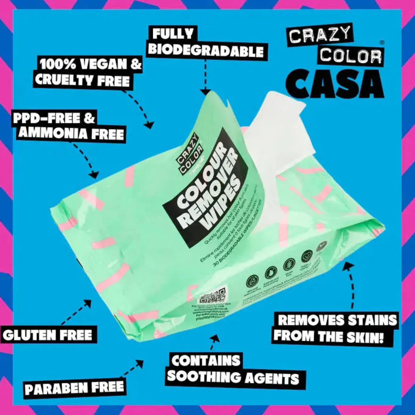 Colour Remover Wipes