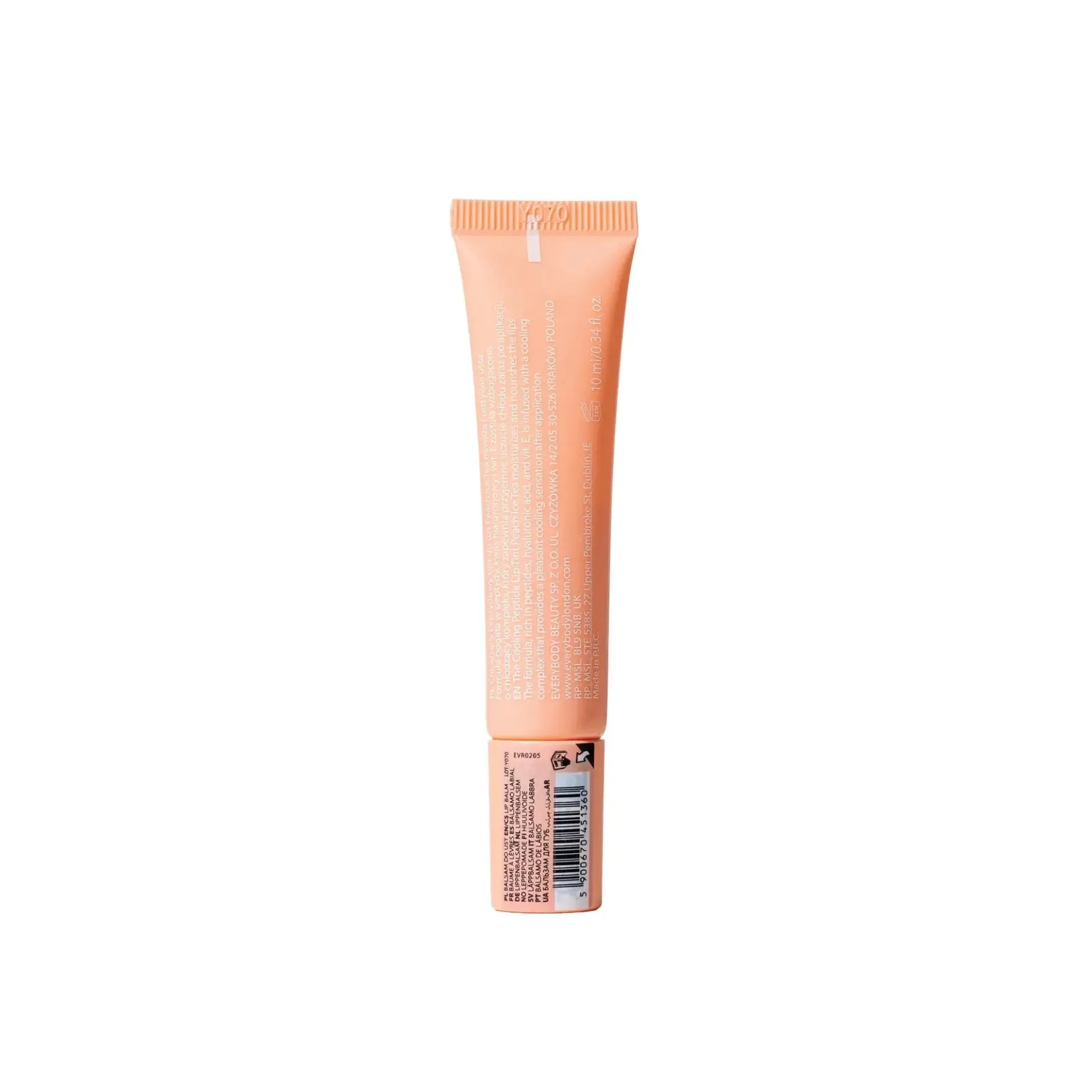 Cooling Peptide Lip Tint Peach Ice Tea
