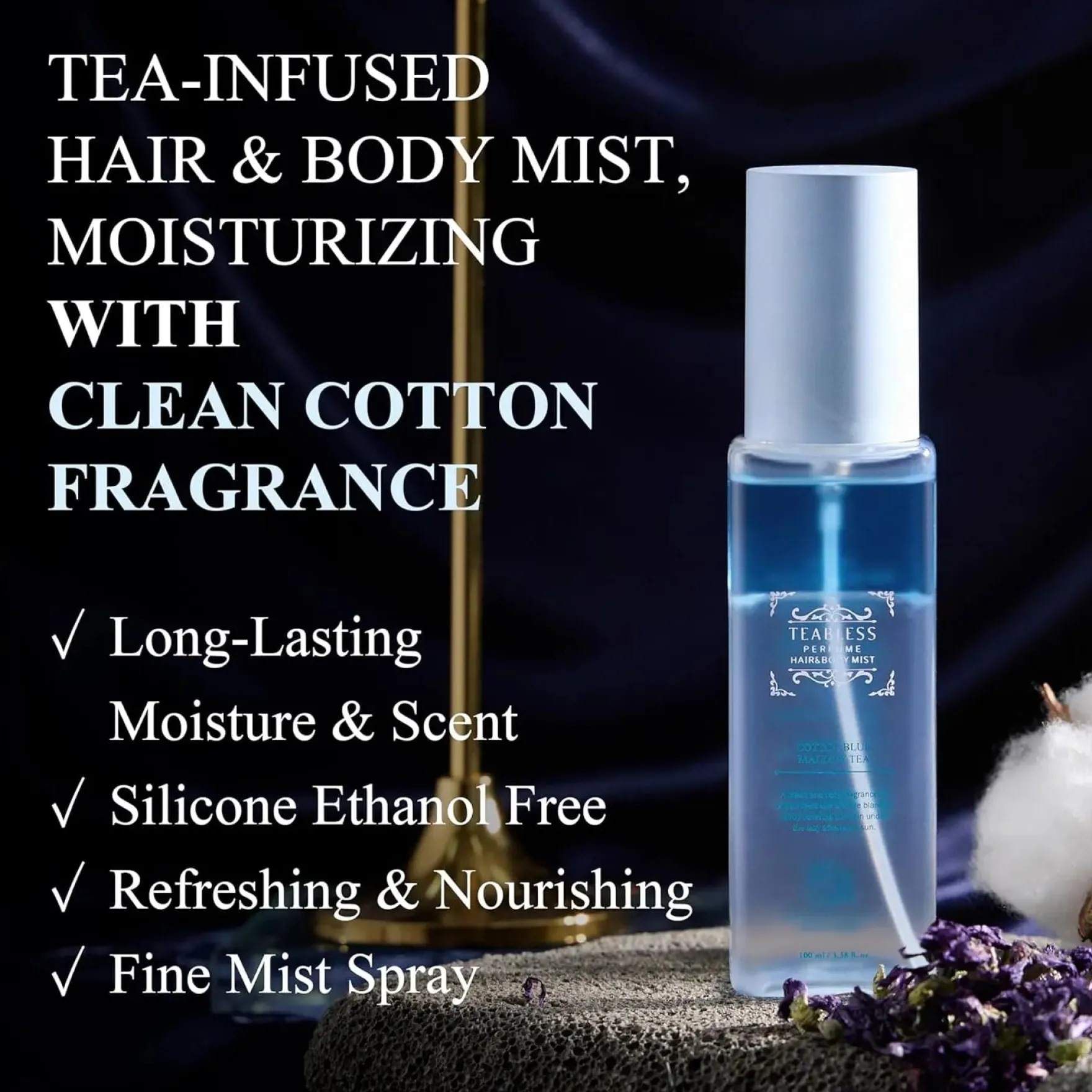 Cotton Blue Mallow Tea Perfume Hair & Body Mist