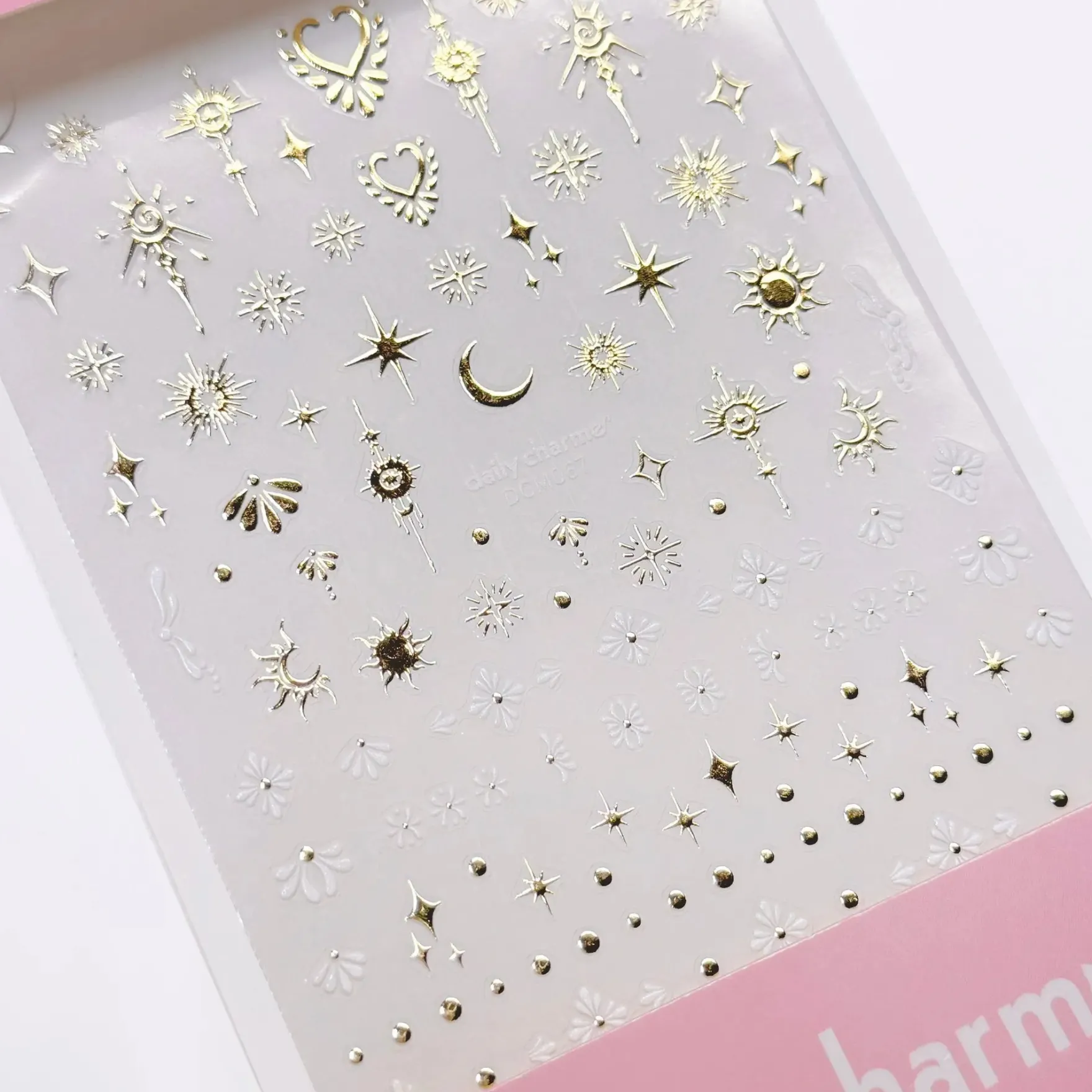 3D Embossed Nail Art Sticker Celestial Element