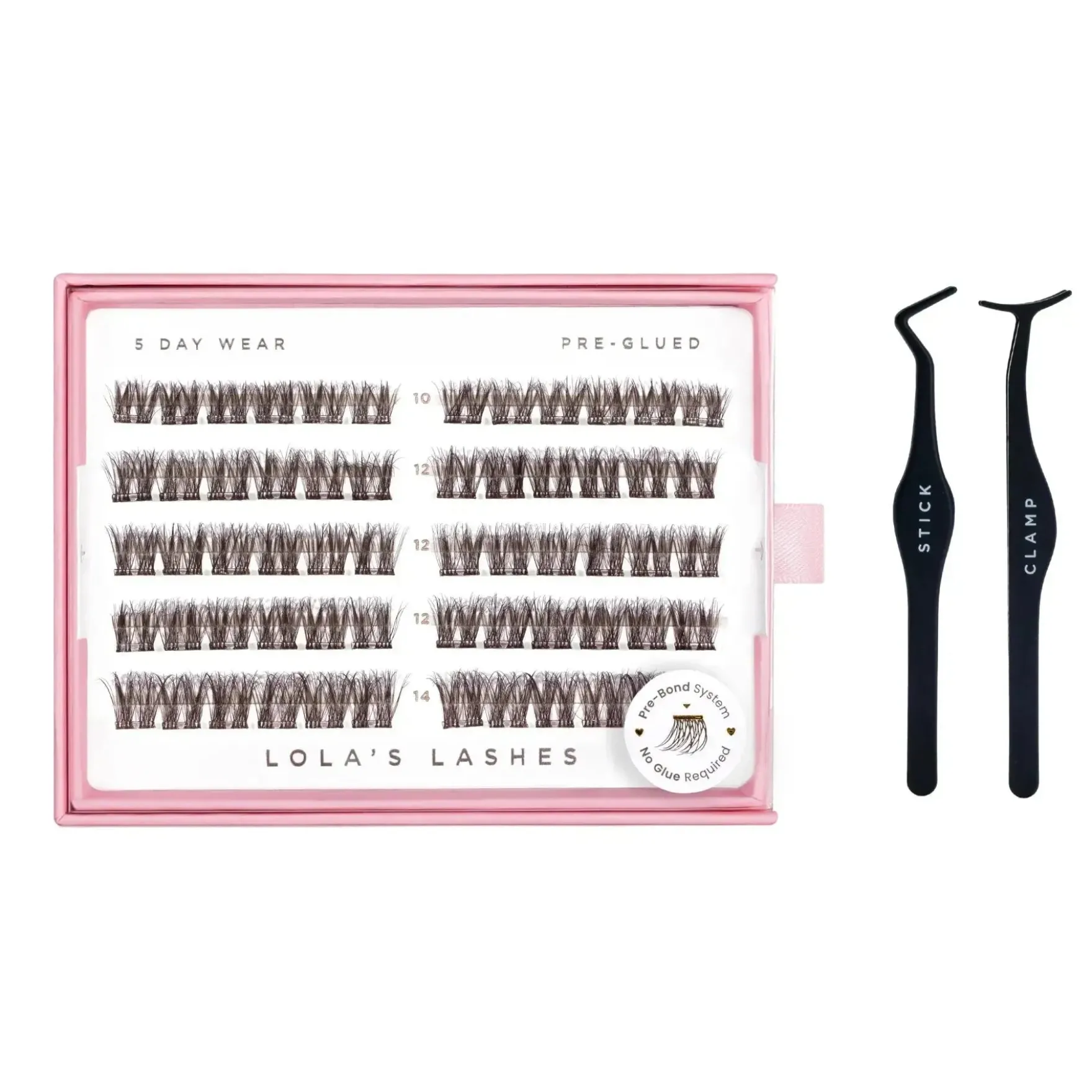 Dark Cocoa Pre Glued Lashes Set