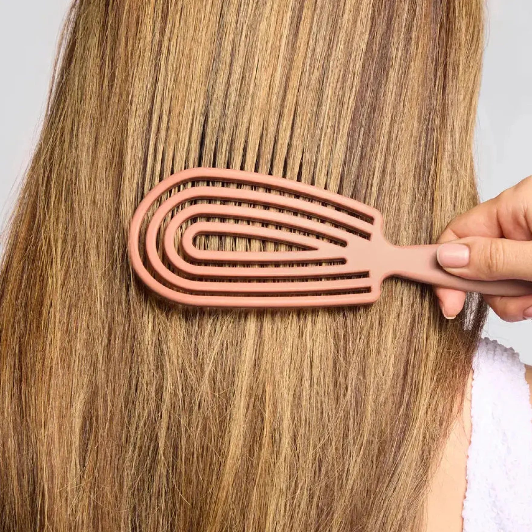 Detangling Flexi Brush Terracotta