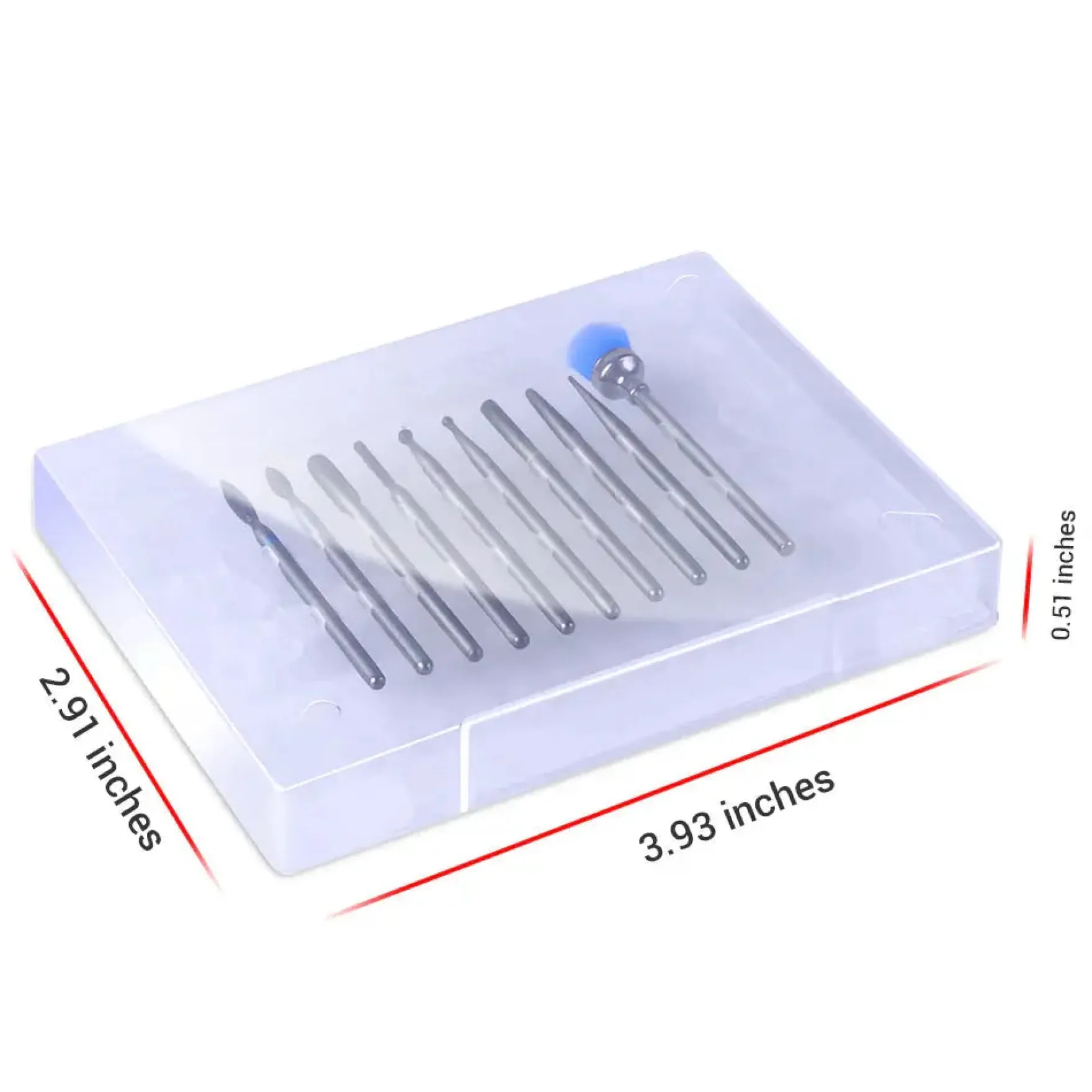 Diamond Cuticle Nail Drill Bits Set 10Pcs