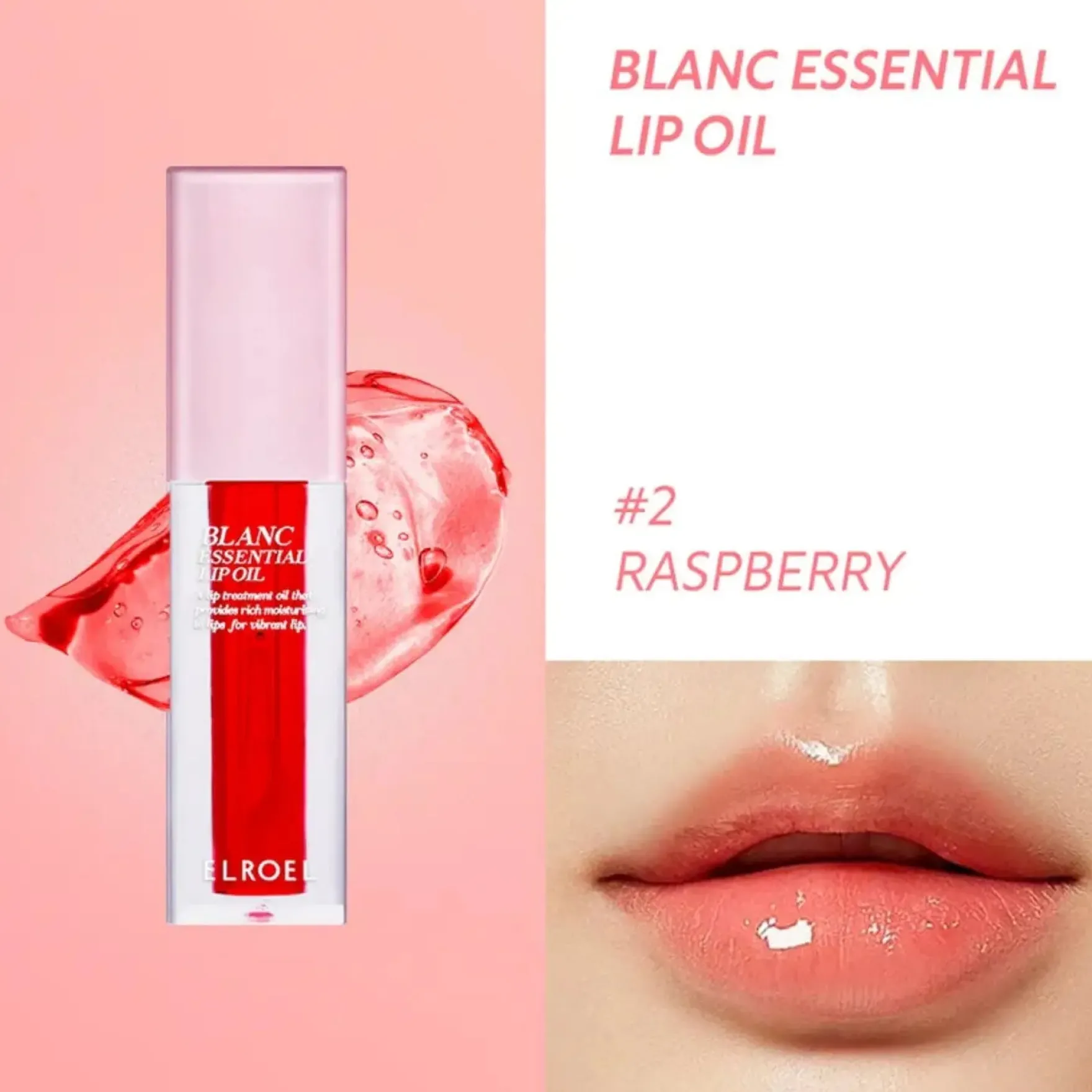 Elroel Blanc Essential Lip Oil #02 Raspberry