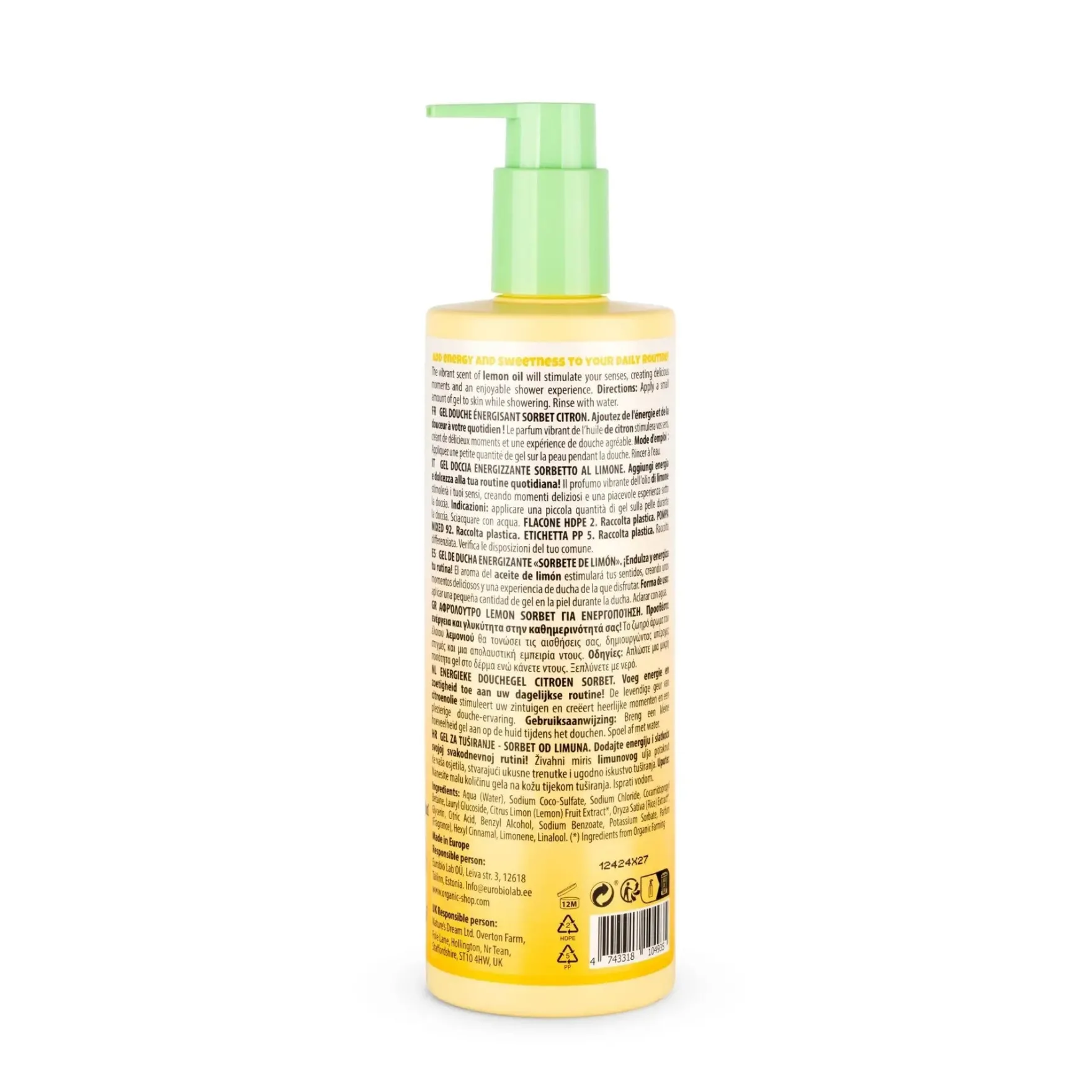 Energising Shower Gel Lemon Sorbet