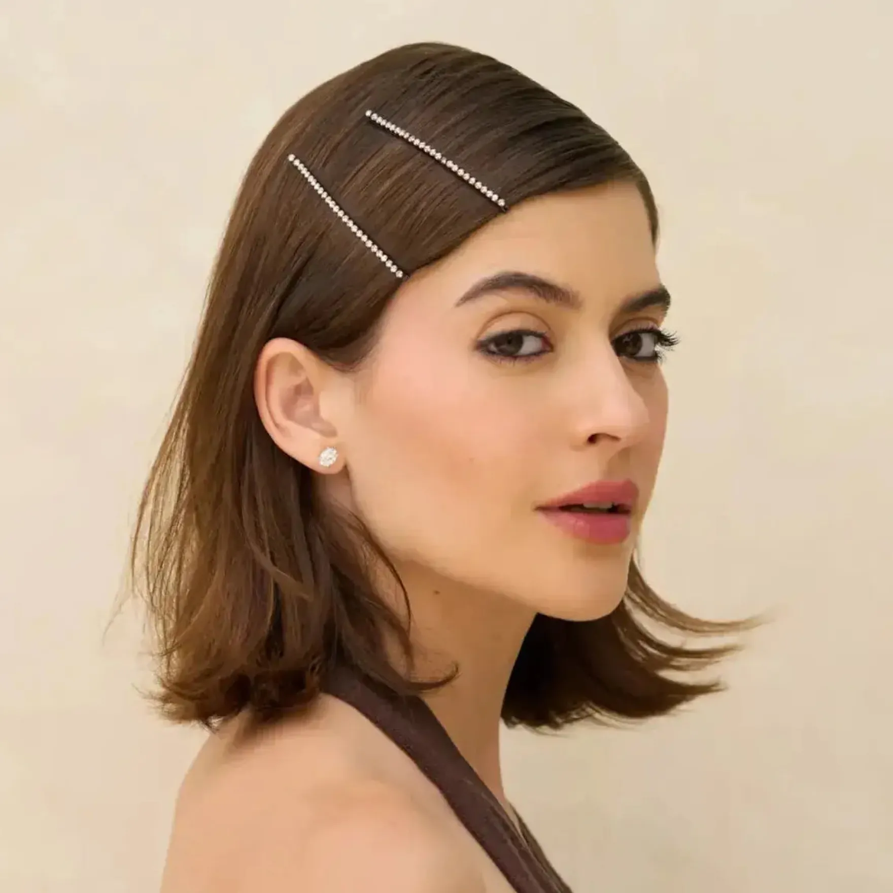 Extra Long Metal Rhinestone Bobby Pins Ghost