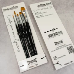 Face Paint Brush Set Round Flat