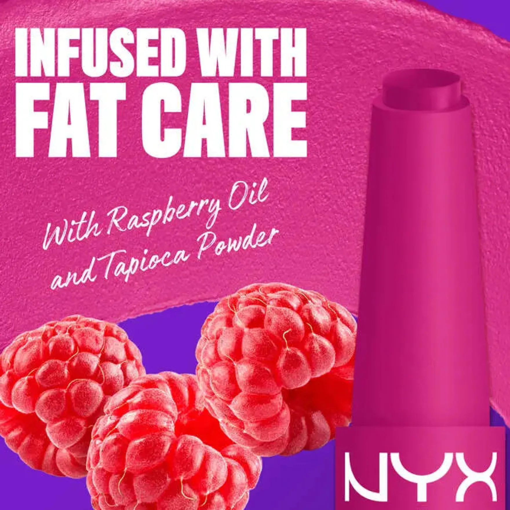 Fat Matte Smooth Color Lipstick Fluffy Fuchsia