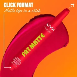 Fat Matte Smooth Color Lipstick Fuzzy Flame