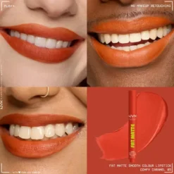 Fat Matte Smooth Color Lipstick Comfy Caramel