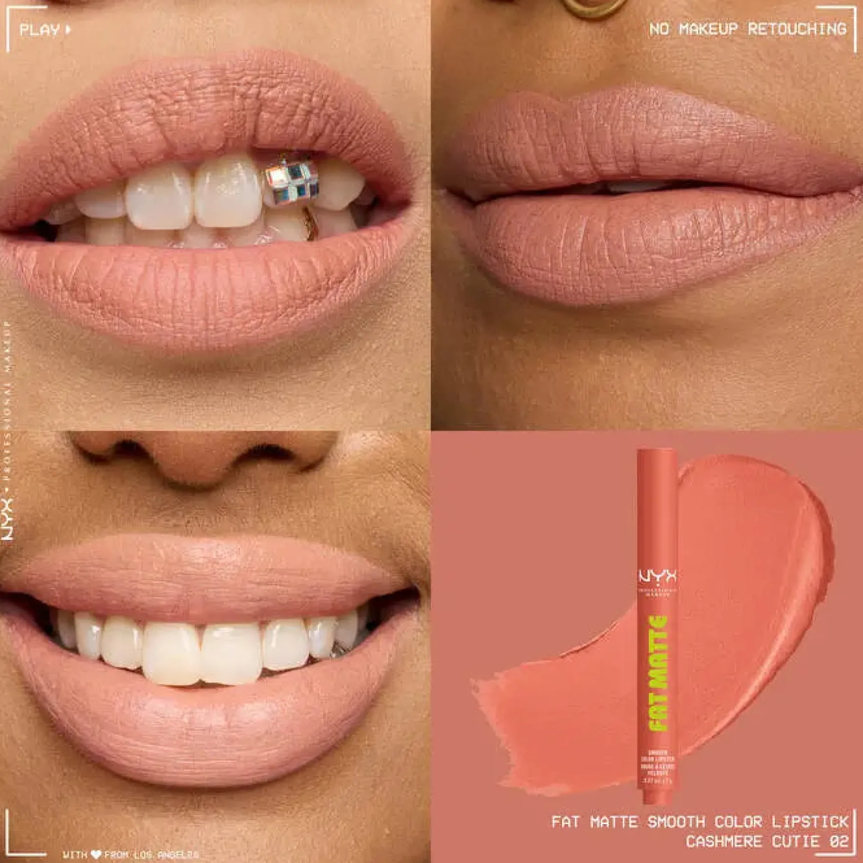 Fat Matte Smooth Color Lipstick Cashmere Cutie