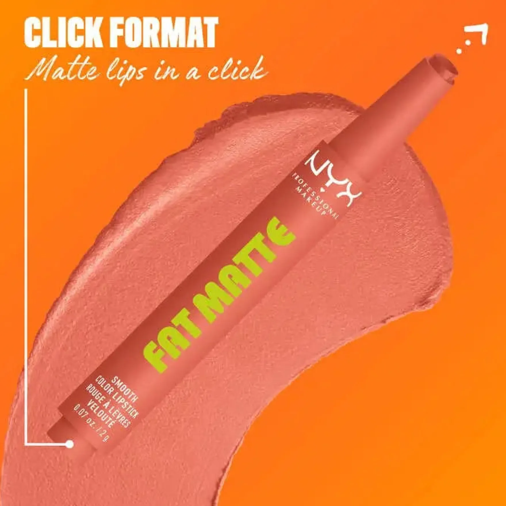 Fat Matte Smooth Color Lipstick Cashmere Cutie