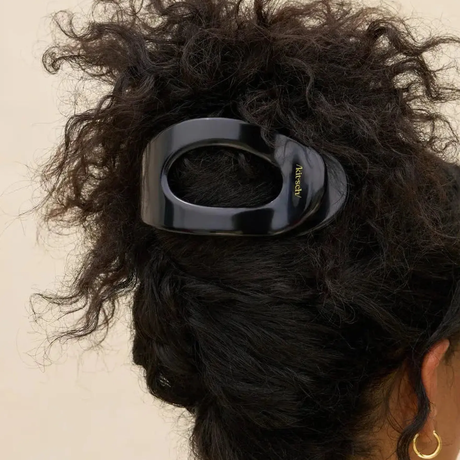 Flat Cloud Clip Black Large