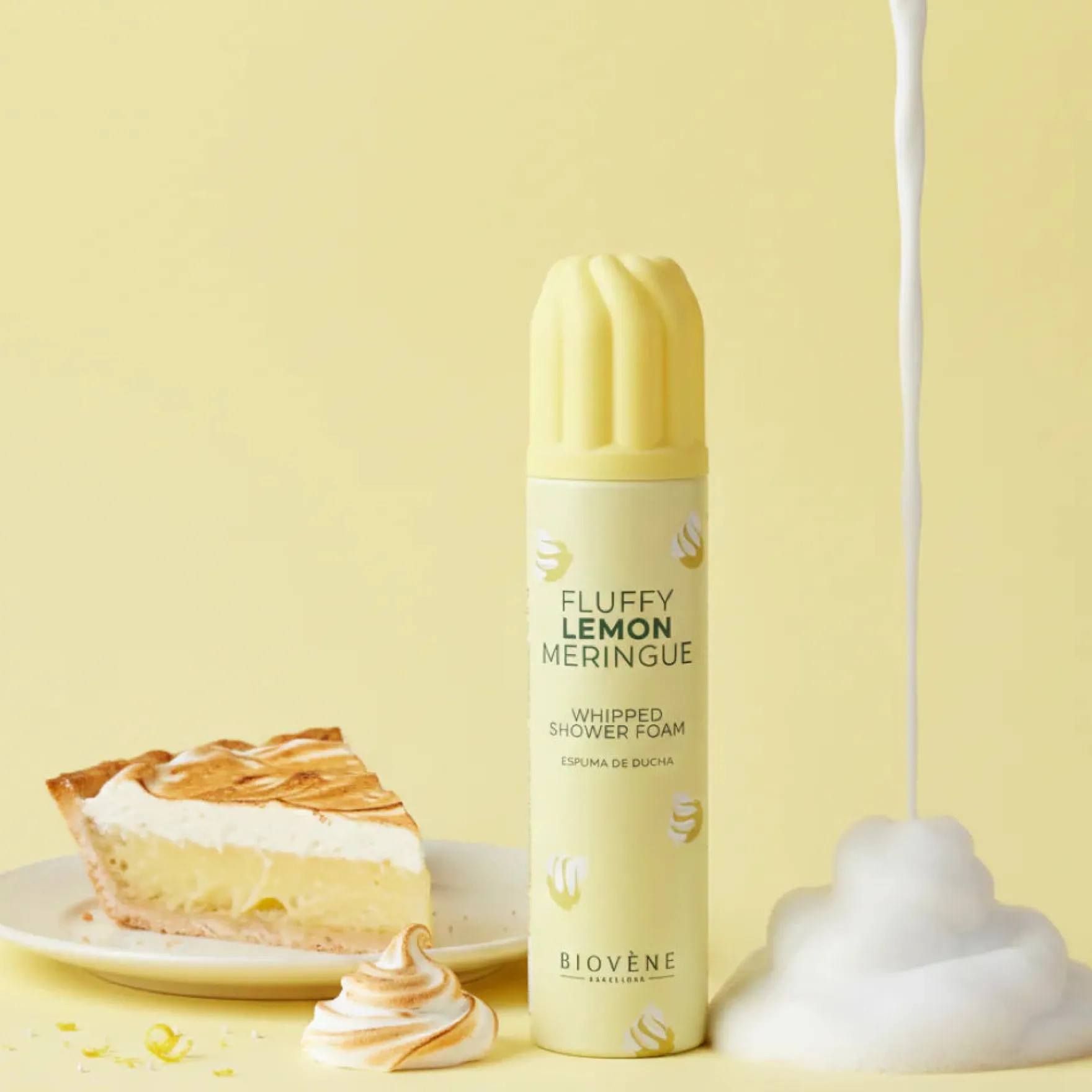 Fluffy Lemon Meringue Whipped Shower Foam