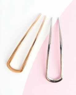 French Hair Pin Duo Gold & Silver