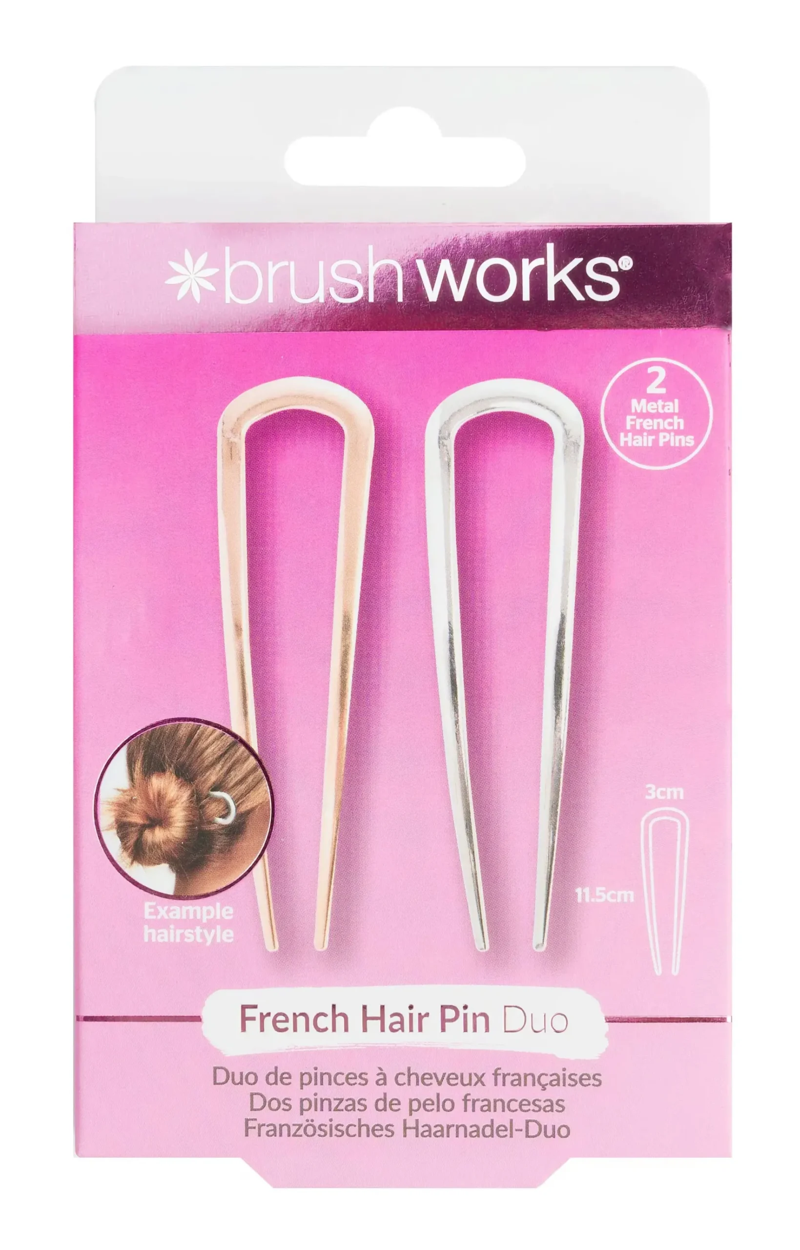 French Hair Pin Duo Gold & Silver