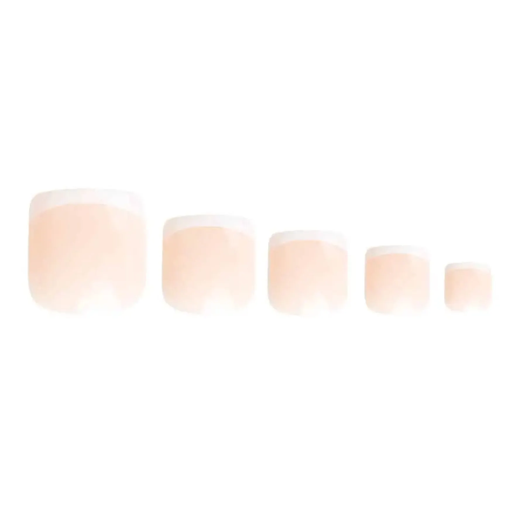 French Tip Toenails
