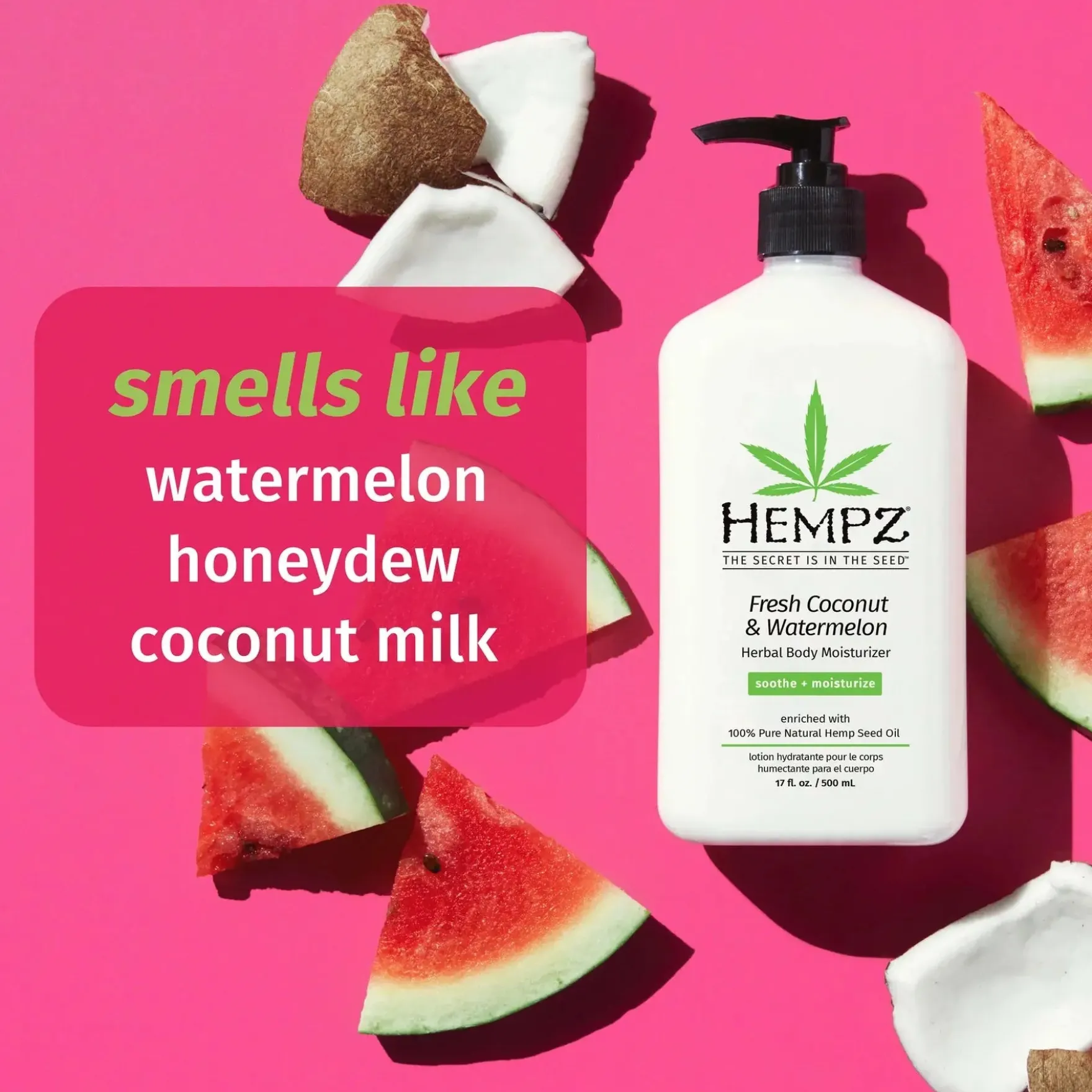 Fresh Coconut & Watermelon Herbal Body Moisturizer