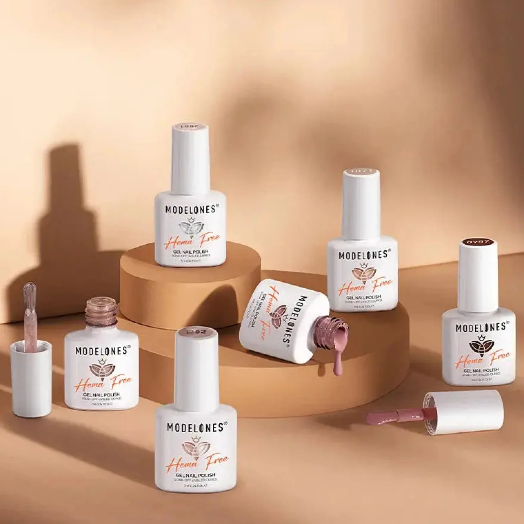 Gel Nail Polish Set Cocoa Cream