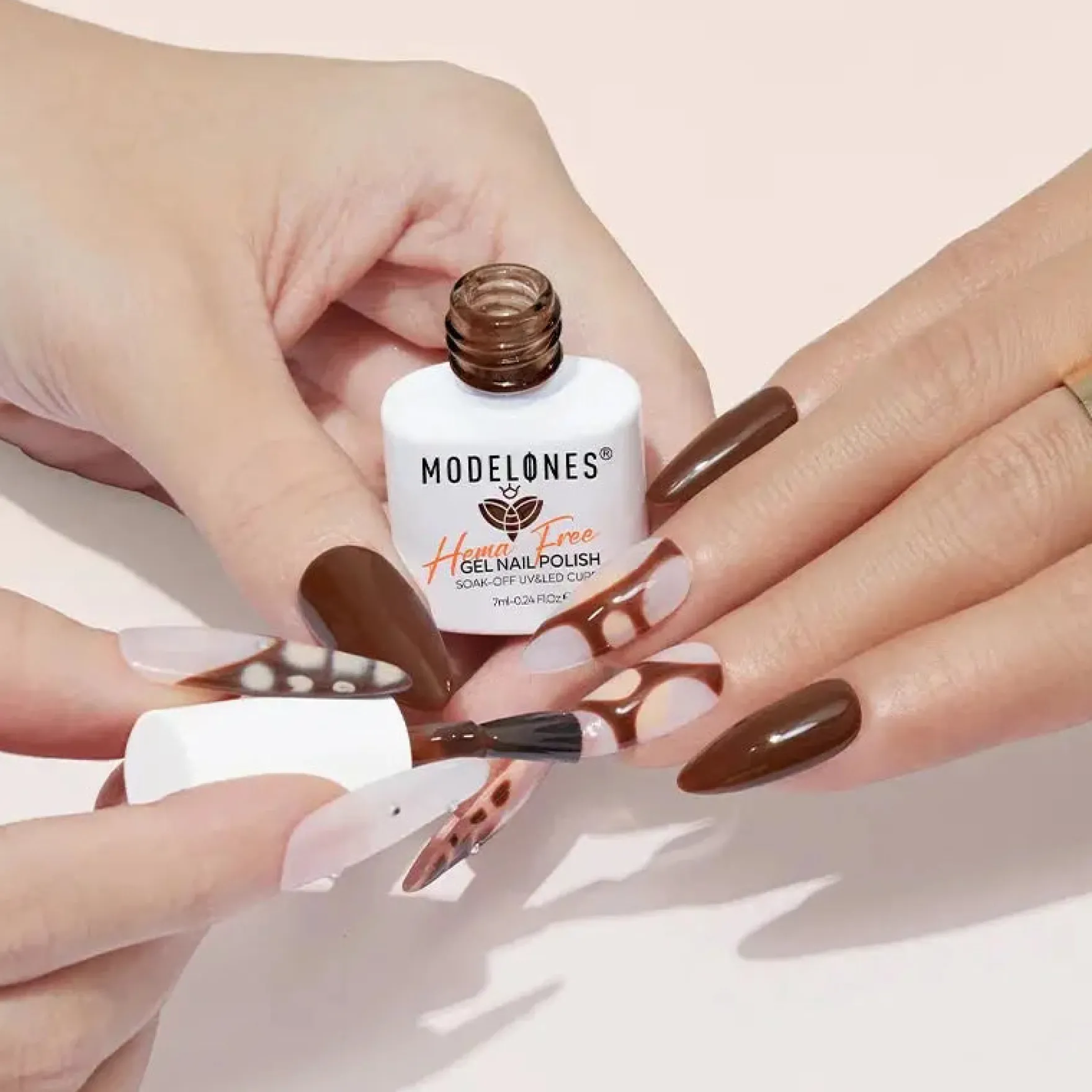 Gel Nail Polish Set Cocoa Cream