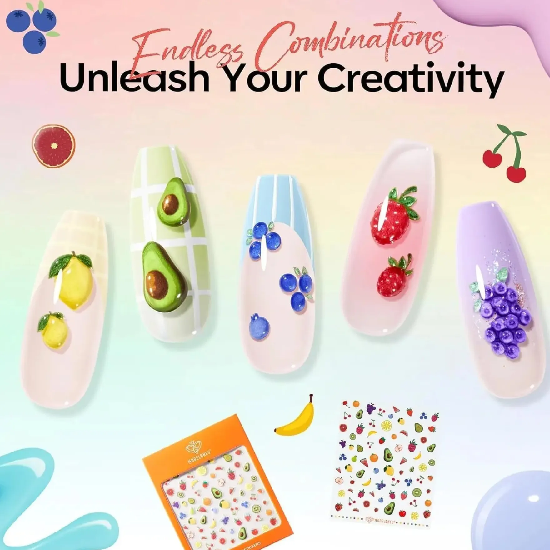 Gel Nail Polish Set Easter Picnic