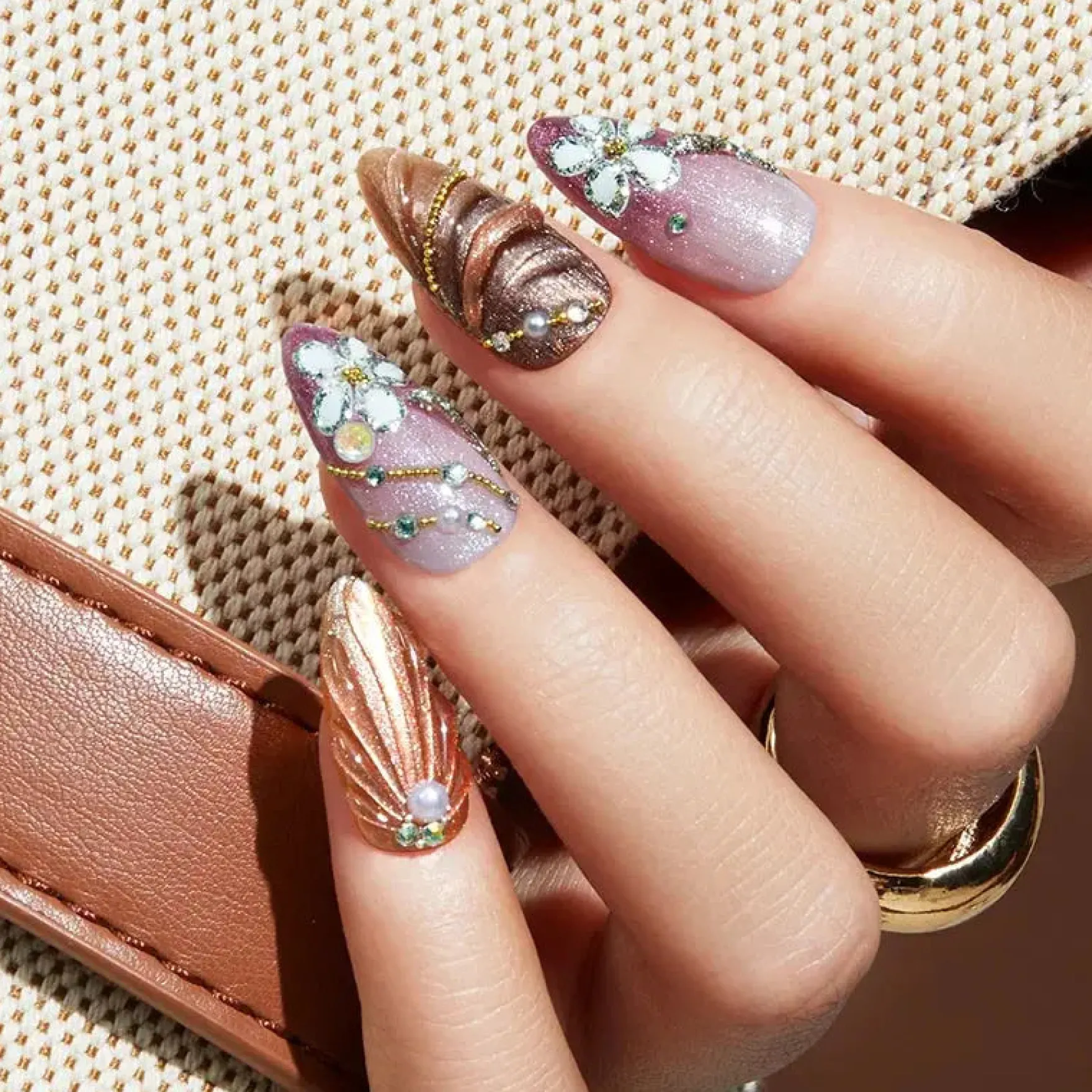 Gel Nail Polish Set Psychedelic Pearl